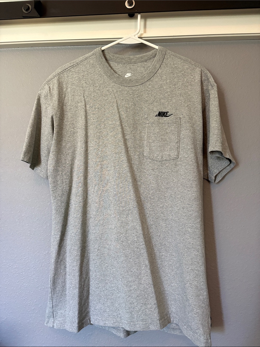 Nike Heather Gray Short-Sleeve Pocket Tee